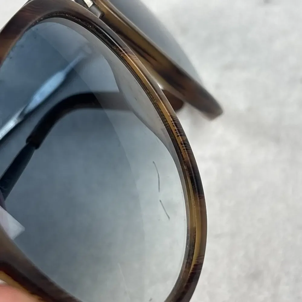 GUCCI GG0015S TORTOISE BROWN AVIATOR SUNGLASSES WITH CASE ITALY